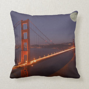 Cojín Decorativo EE.UU., California, Marin. Levantamiento lunar por