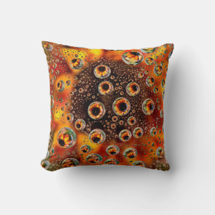 Cojín Decorativo EE. UU., Colorado, Lafayette. Burbujas de agua en 