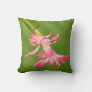 Cojín Decorativo EE. UU., Colorado, Lafayette. Cactus de Navidad