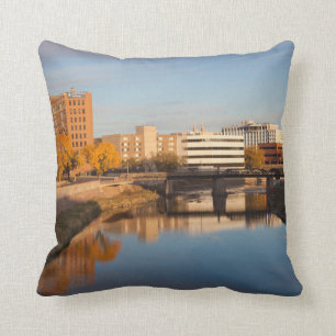 Cojín Decorativo EE.UU., Dakota del Sur, Cataratas Sioux, Línea de 