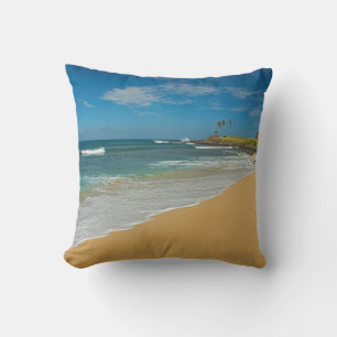 Cojín Decorativo EE. UU., Hawái, Isla Molokai, Playa Three Mile