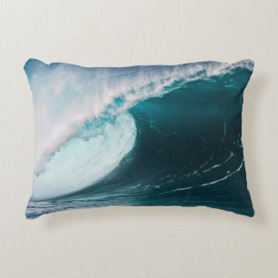 Cojín Decorativo EE. UU., Hawái, Oahu, Olas grandes