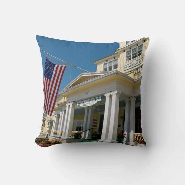 Cojín Decorativo EE. UU., Michigan, Isla Mackinac (Anverso)