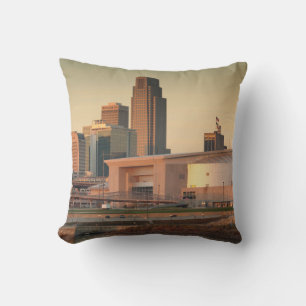 Cojín Decorativo EE. UU., Nebraska, Omaha, horizonte