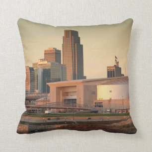 Cojín Decorativo EE.UU., Nebraska, Omaha, Skyline