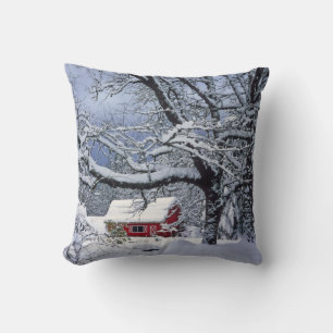 Cojín Decorativo EE. UU., Oregón, condado de Clackamas. Nieve fresc