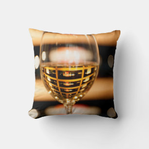 Cojín Decorativo EEUU, Washington, Walla Walla.Copa de vino.