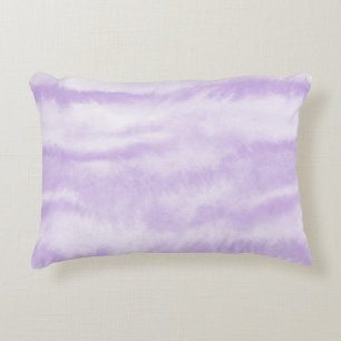 Cojín Decorativo Efecto acuarela Tie-Dye pastel de lavanda