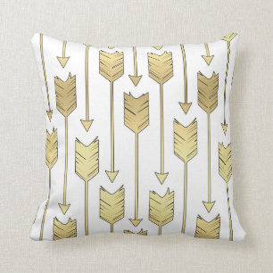 Cojín Decorativo Efecto blanco y impreso del modelo tribal de las