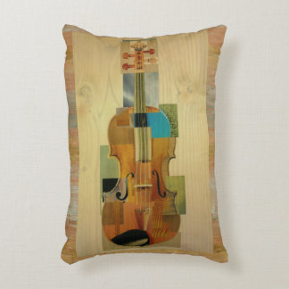 Cojín Decorativo Efecto de madera compuesto del grano del violín