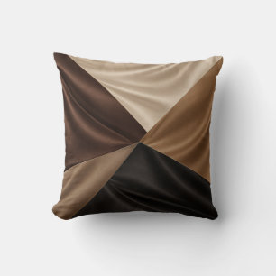 Cojín Decorativo Efecto de raso cubierto con crema de chocolate