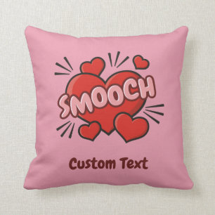 Cojín Decorativo Efecto de sonido de historieta de besación