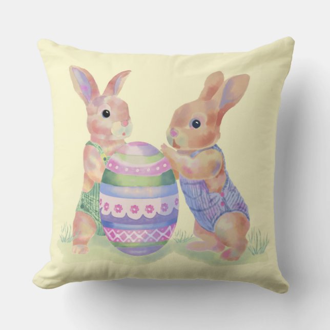Cojín decorativo Egg Bunnies (Anverso)