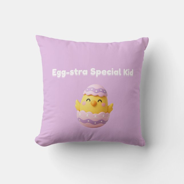 Cojín Decorativo Egg-stra Special Kid (Anverso)