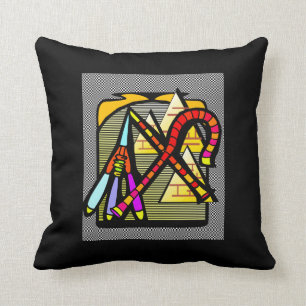 Cojín decorativo egipcio del diseño del adorno
