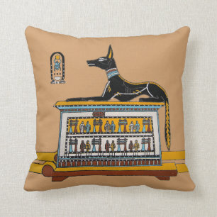 Cojín decorativo egipcio del perro