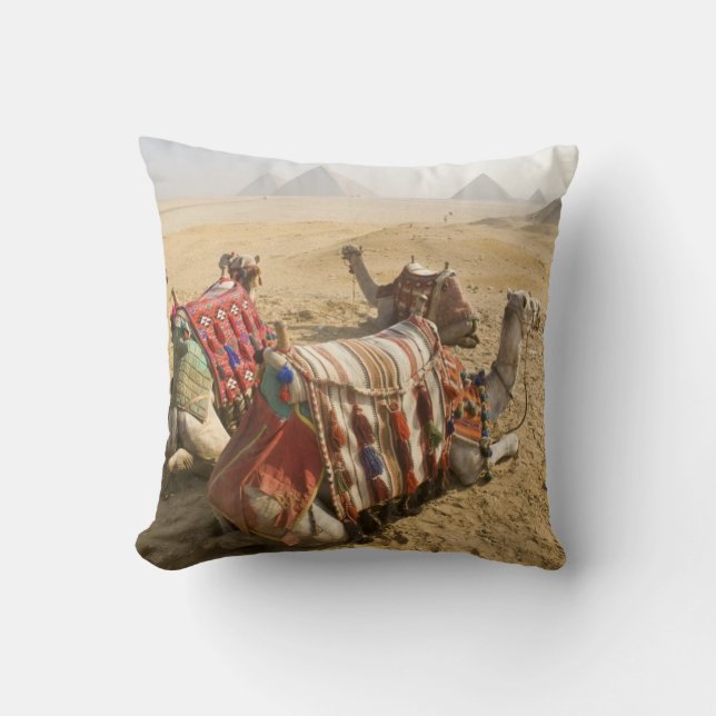 Cojín Decorativo Egipto, El Cairo. Camellos descansando (Anverso)