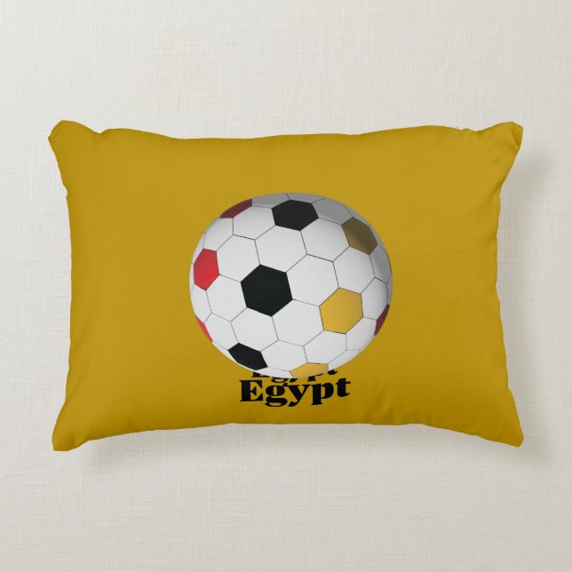 Cojín Decorativo Egipto Fútbol  (Anverso)