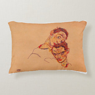 Cojín Decorativo Egon Schiele - Doble autorretrato
