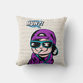 Cojín Decorativo ¿eh? preguntas de gatos