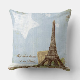 Cojín Decorativo Eiffel Tower Paris Home France French Throw
