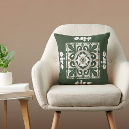 Cojín Decorativo Éire Green Celtic Design