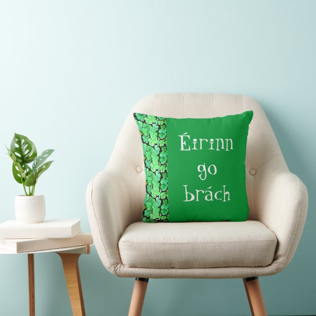 Cojín Decorativo Éirinn go brách Shamrocks (Silla)