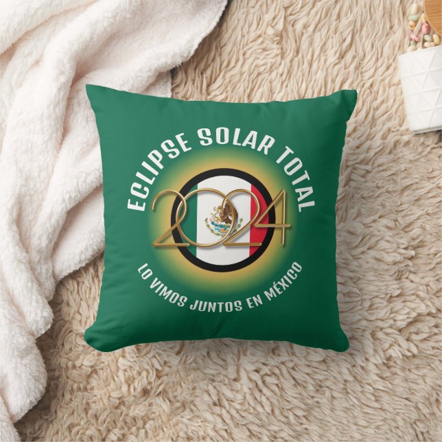 Cojín Decorativo EJE SOLAR TOTAL 2024 México (Manta)