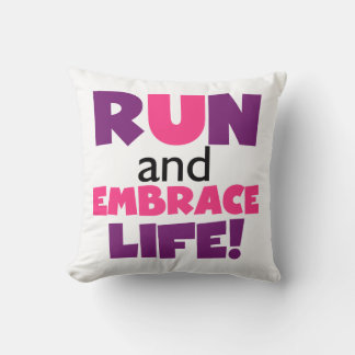 Cojín Decorativo Ejecutar Embrace Life Purple Pink