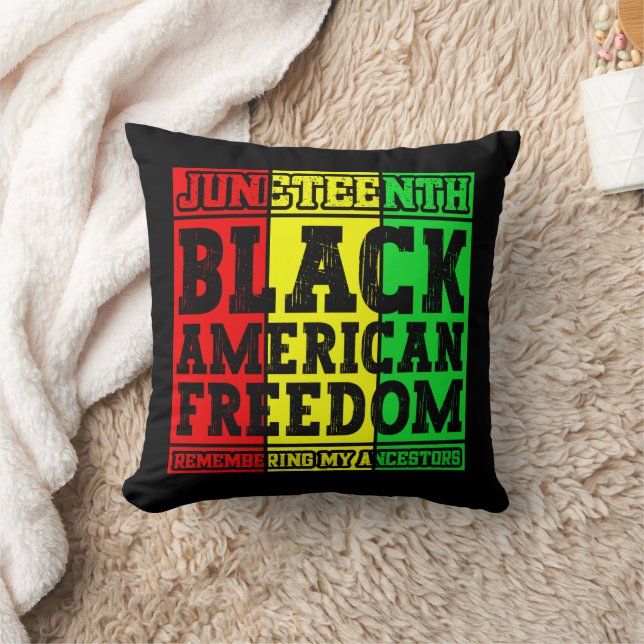 Cojín Decorativo El 10 de junio, la libertad de los estadounidenses (Manta)