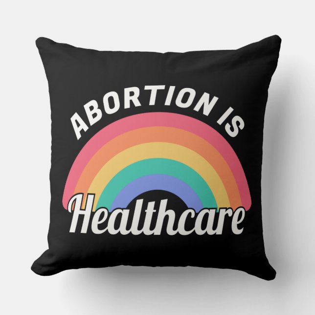 Cojín Decorativo El aborto es la atención médica (Anverso)