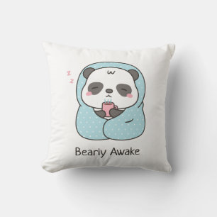 Cojín Decorativo El acogedor Panda Sleepy es acogedor en la almohad