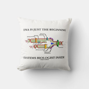 Cojín Decorativo El ADN es sólo el principio del biólogo de sistema
