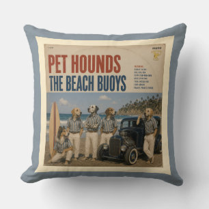 Cojín Decorativo El Álbum de Beach Buoys: una parodia