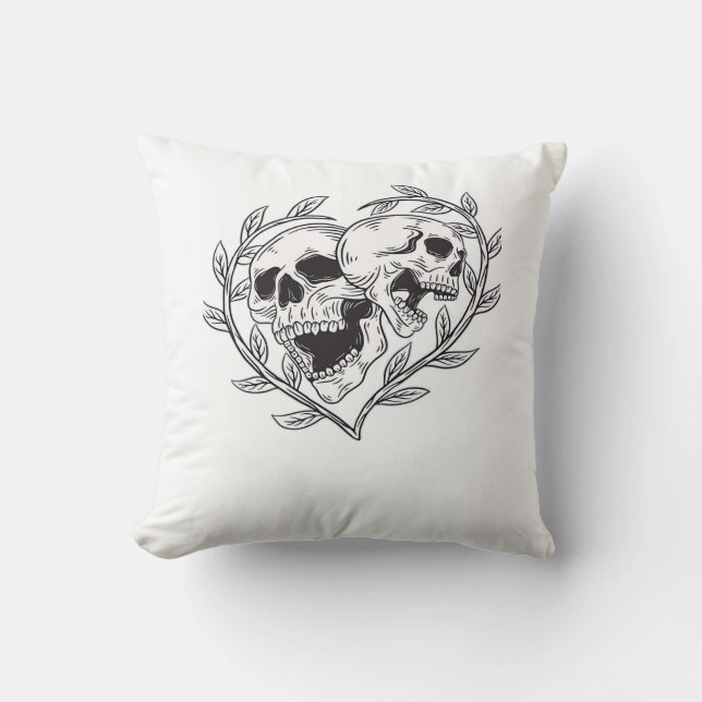 Cojín Decorativo El amante hasta la muerte nos hace (Anverso)