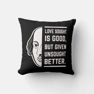 Cojín Decorativo El Amor Buscado Es Buena Cita De Shakespeare