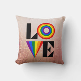 COJÍN DECORATIVO EL AMOR DE LA LIBERTAD LGBTQIA+ DE LA COSECHA