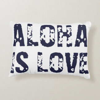 COJÍN DECORATIVO EL AMOR ES ALOHA ALOHA ES AMOR