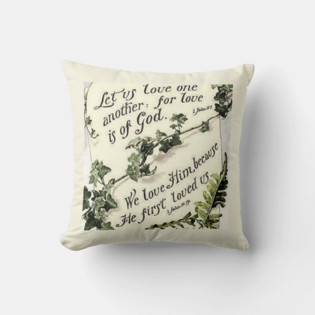 Cojín Decorativo El Amor Es De Dios (Anverso)