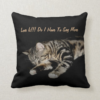 Cojín Decorativo El amor es. Dulce del gatito