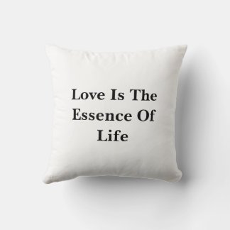 Cojín Decorativo El amor es la esencia de la vida.