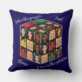 Cojín Decorativo El amor es la solución