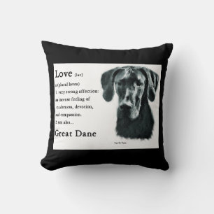 Cojín Decorativo El amor es regalos de great dane