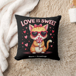 Cojín Decorativo El amor es un momento delicioso dulce lleno de Cho