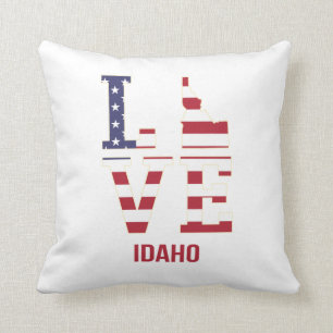 Cojín Decorativo El amor estatal de Idaho