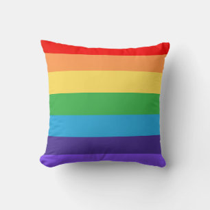Cojín Decorativo El amor gana el moderno orgullo arcoiris mes regal