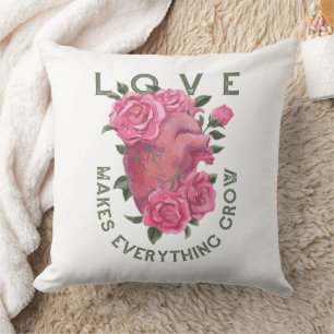 Cojín Decorativo El amor hace que todo crezca