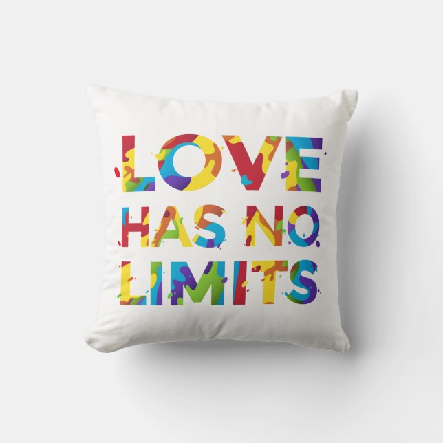 Cojín Decorativo El amor no tiene límites (Anverso)