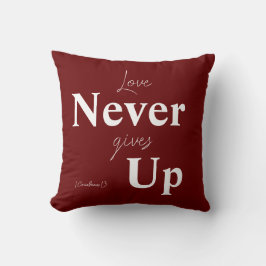 Cojín Decorativo el amor nunca da por vencido
