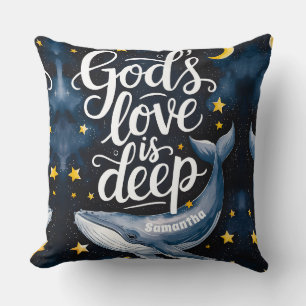 Cojín Decorativo El amor personalizado de Dios es cristiano profund
